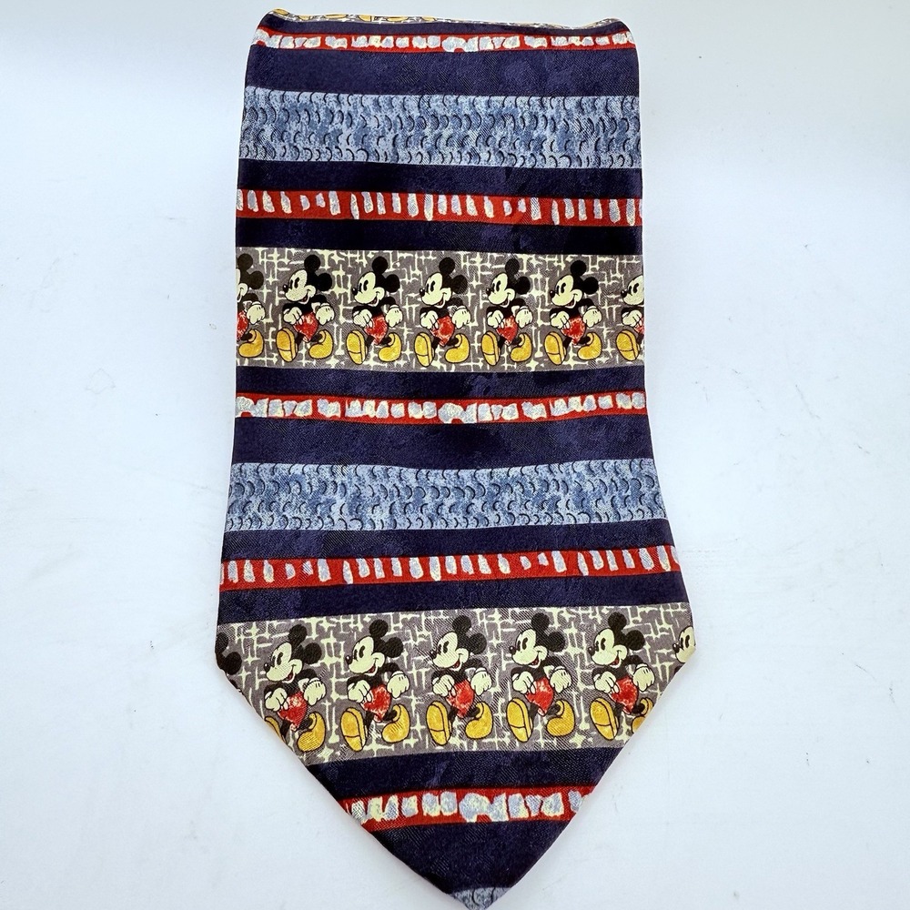 Disney Mickey Mouse‎ Tie Mens Silk Novelty Made Italy The Disney Store Necktie